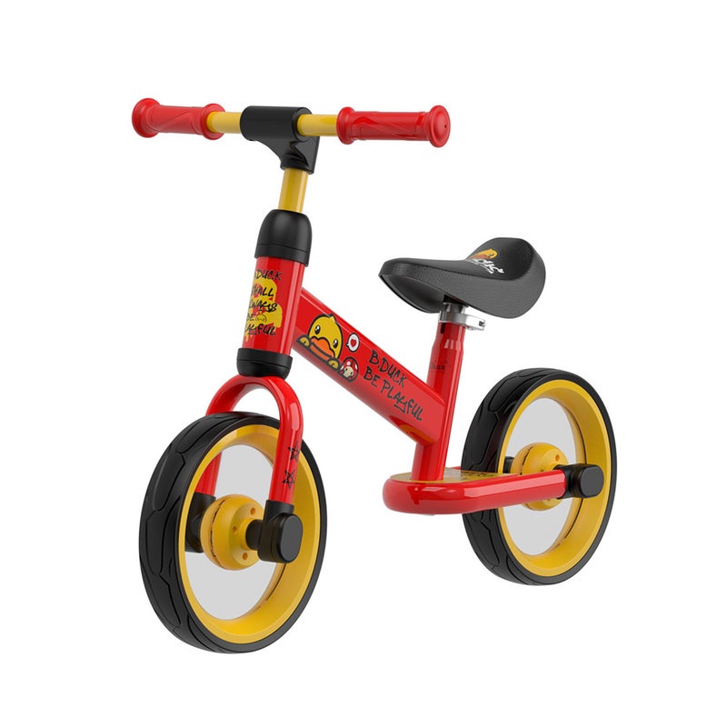 B.Duck - Kids Balance Bike,  height-adjustable saddle, Anti-slip Handle & Wheels, Indoor/Outdoor Ride, Red, 3-5 Y - Image 1